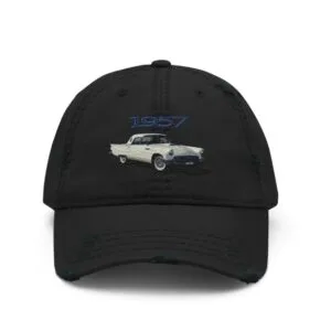 1957 Thunderbird 57 T-bird American Antique Car Distressed Dad Hat