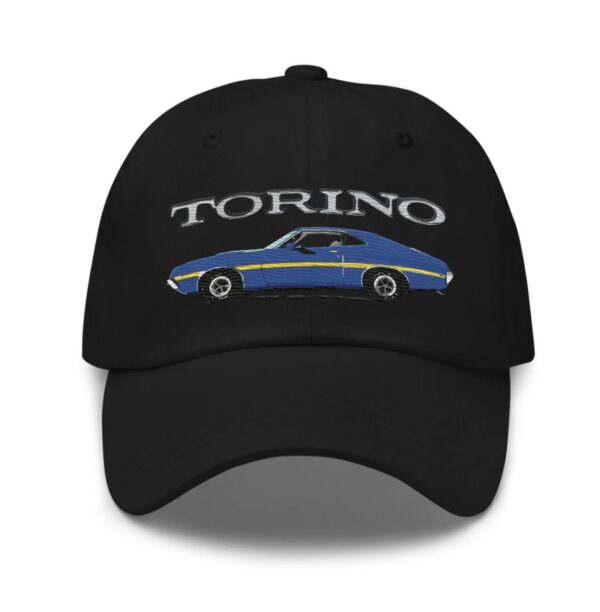 1972 Gran Torino Blue Muscle Car Owner Dad hat