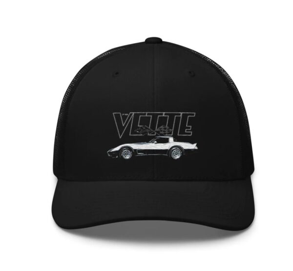 1978 Corvette Silver 25th Anniversary edition classic car Trucker Cap snapback hat