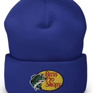 Bass Pro Shops Cuffed Beanie Hat Embroidery royal
