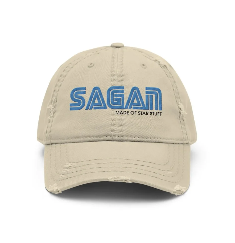 Carl Sagan Quote Made of Star Stuff Cosmos Distressed Dad Hat