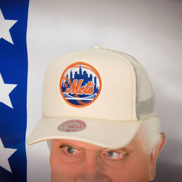 Evergreen Trucker Snapback Coop New York Mets Hat Embroidery