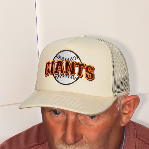 Evergreen Trucker Snapback Coop San Francisco Giants Hat Embroidery