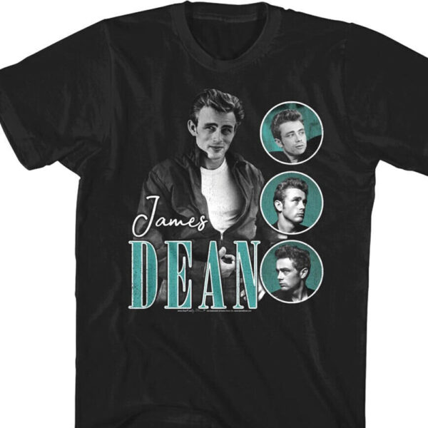 JAMES DEAN T-Shirt Legendary Hollywood Actor Merch Graphic Tees