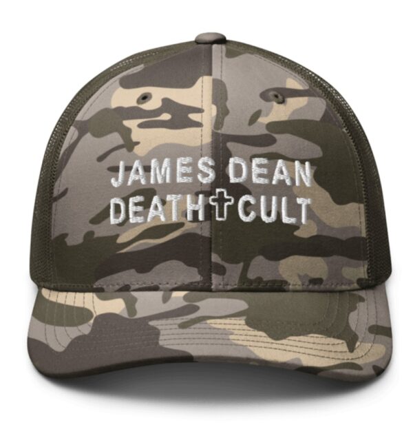 James Dean Death Cult Camouflage Trucker Hat Embroidered