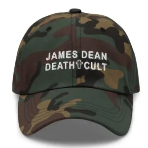 James Dean Death Cult Classic Dad Hat Green Camo Embroidered