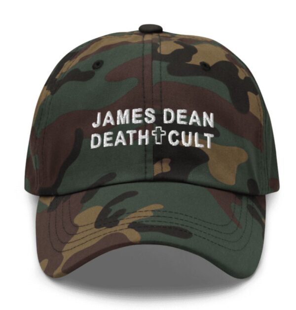 James Dean Death Cult Classic Dad Hat Green Camo Embroidered