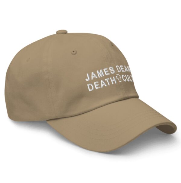 James Dean Death Cult Classic Dad Hat Khaiki Embroidered right