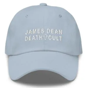 James Dean Death Cult Classic Dad Hat Light Blue Embroidered unisex