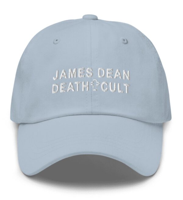 James Dean Death Cult Classic Dad Hat Light Blue Embroidered unisex