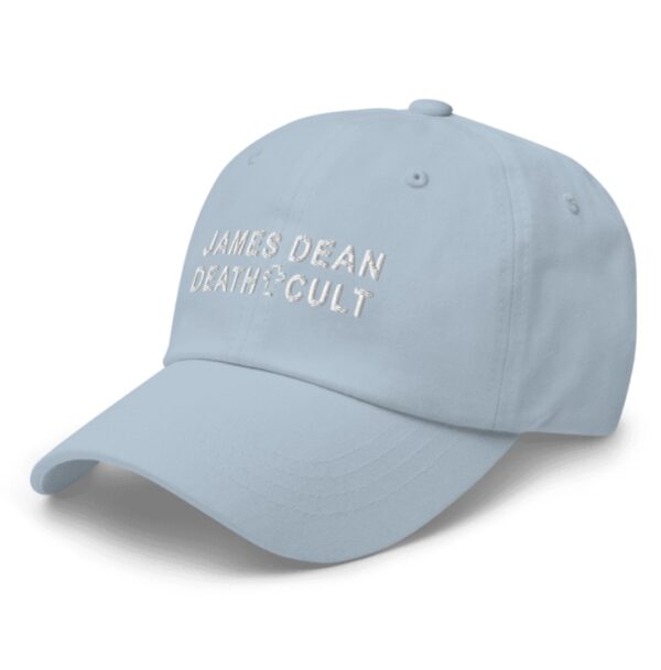 James Dean Death Cult Classic Dad Hat Light Blue Embroidered left