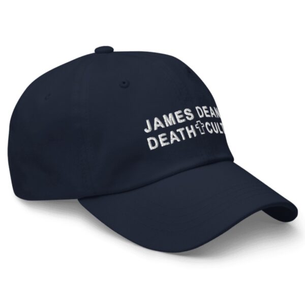 James Dean Death Cult Classic Dad Hat Navy Embroidered right