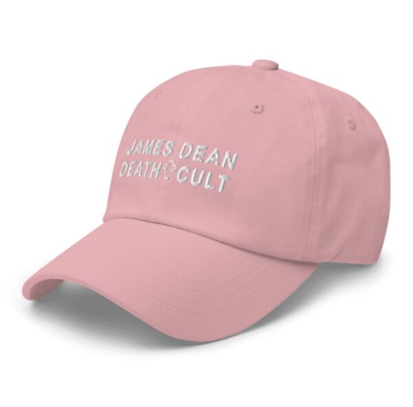 James Dean Death Cult Classic Dad Hat Pink Embroidered left