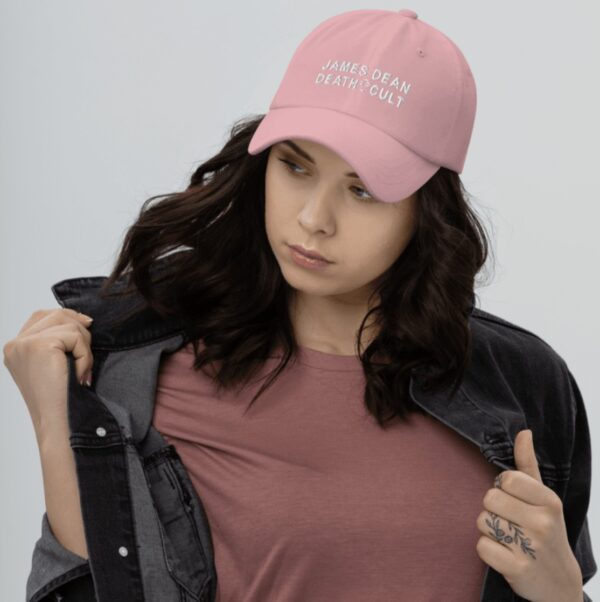 James Dean Death Cult Classic Dad Hat Pink Embroidered unisex