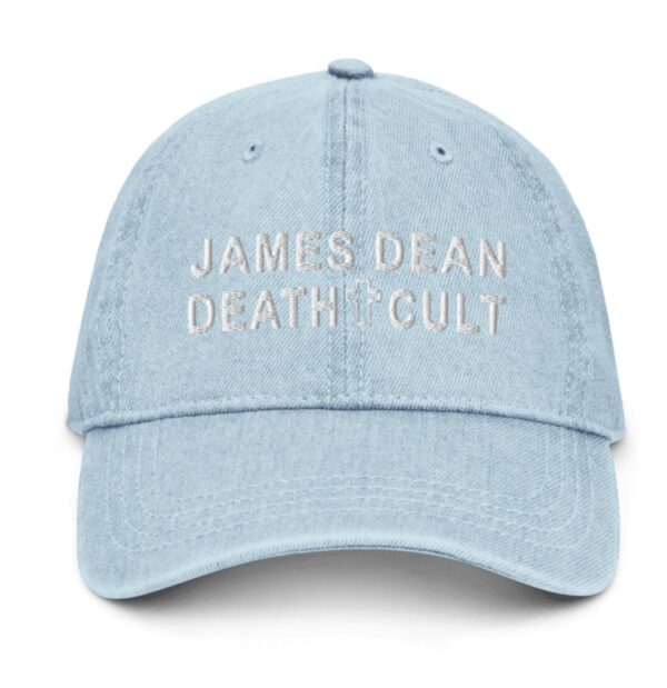 James Dean Death Cult Denim Hat Blue Embroidered