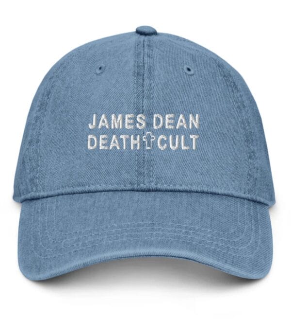 James Dean Death Cult Denim Hat Blue Embroidered