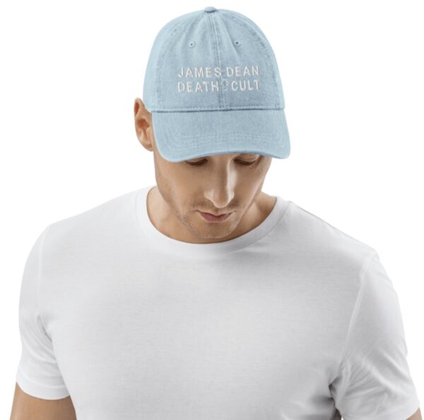 James Dean Death Cult Denim Hats Blue Embroidered