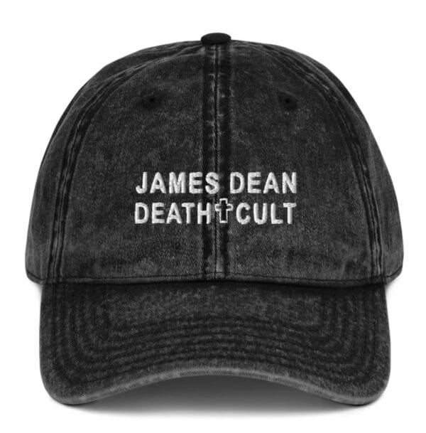 James Dean Death Cult Vintage Cap Black Embroidered