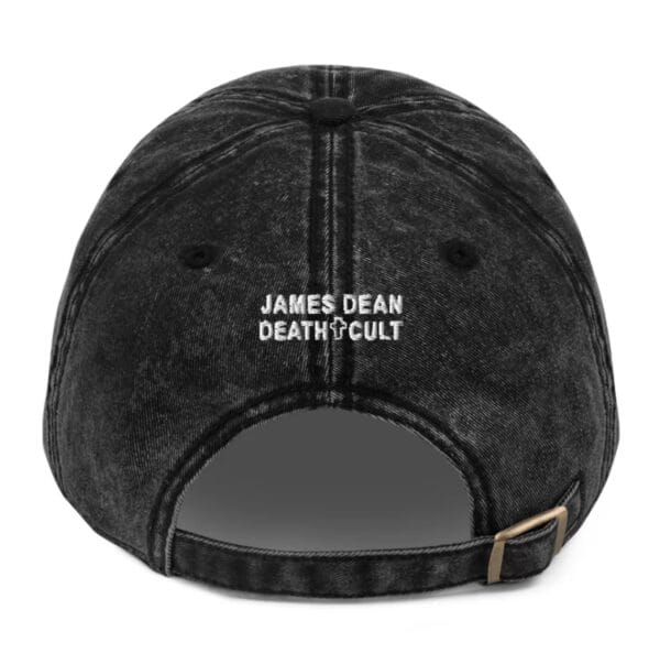 James Dean Death Cult Vintage Cap Black Embroidered Back