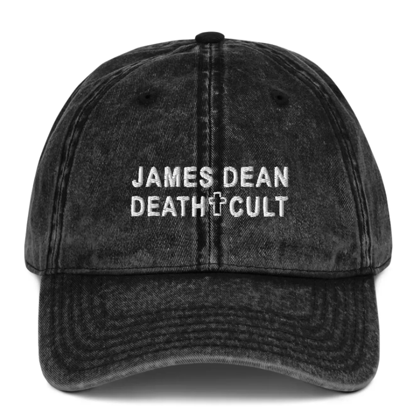James Dean Death Cult Vintage Cap Black Embroidered