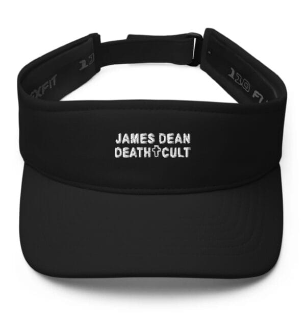 James Dean Death Cult Visor Hat Black Embroidered