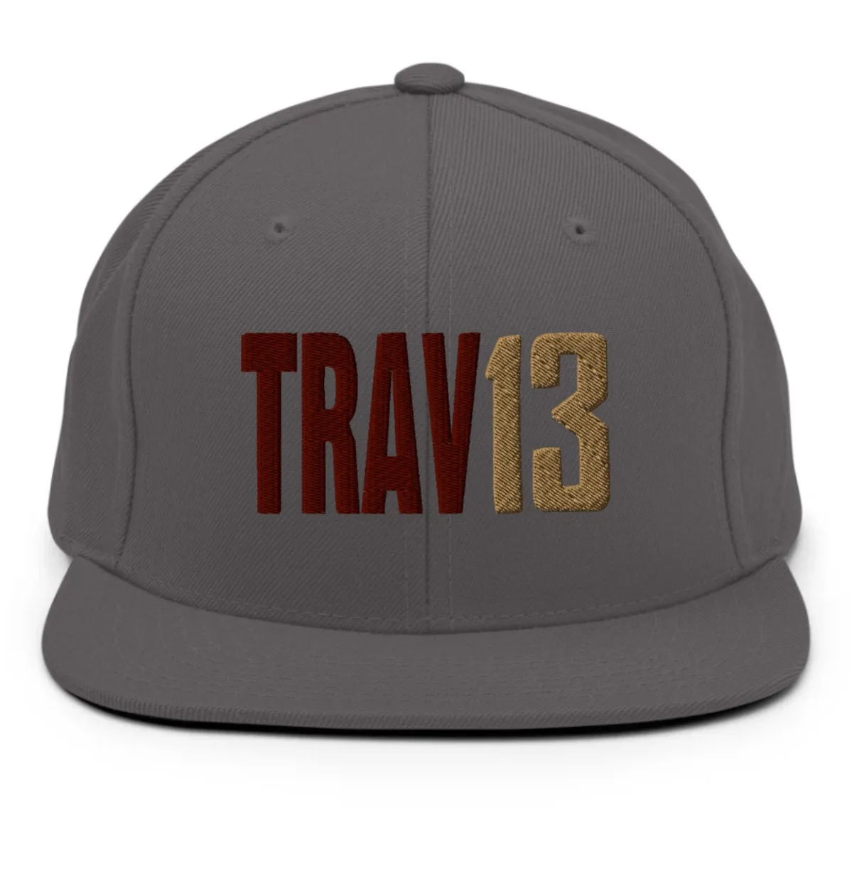 Jordan Travis Trav13 Snapback Hat Embroidery Gray