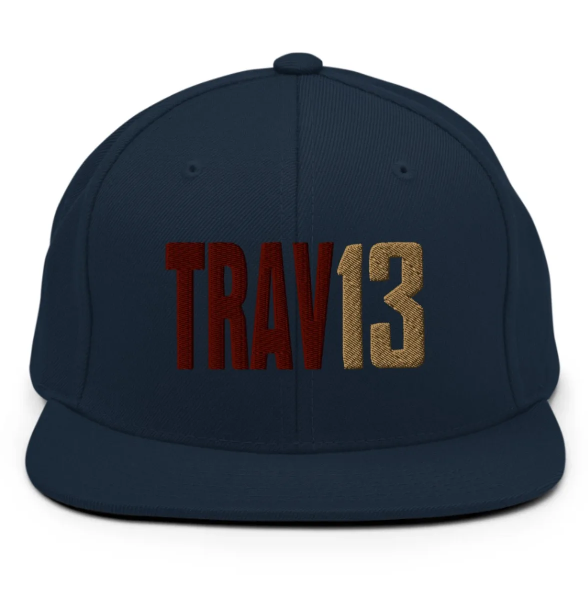 Jordan Travis Trav13 Snapback Hat Embroidery Navy