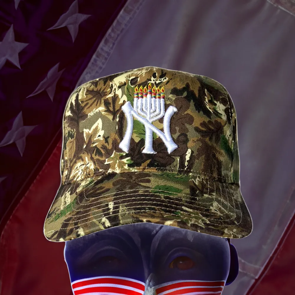 NY MENORAH Hats Embroidery