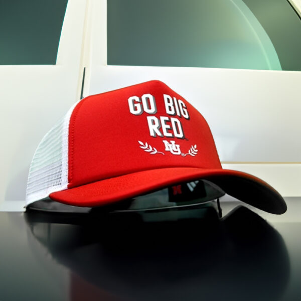 Red Go Big Red NU Foam Trucker Hats