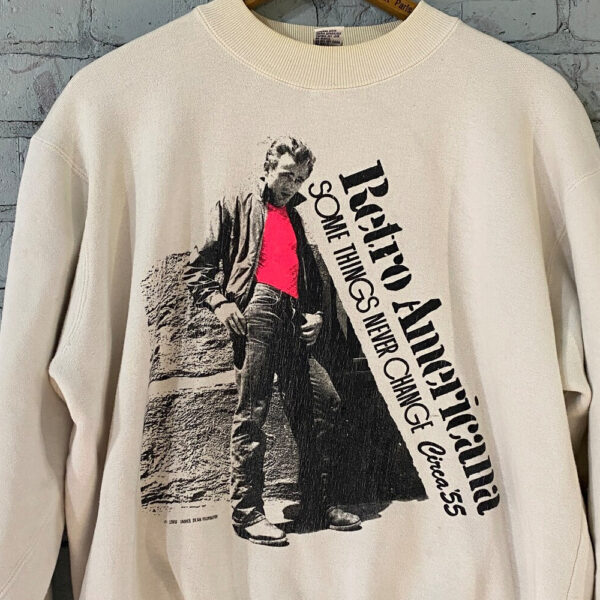 Vintage 80's James Dean Retro Americana Crewneck Sweatshirts