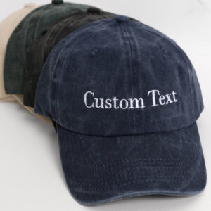 Custom Text Embroidered Hat, Personalized Dad Cap, Vintage Baseball Hat, Gifts For New Dad Mom, Gift For Bride, Bachelorette, Christmas Gifts