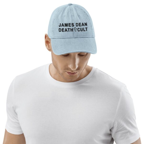 James Dean Death Cult Denim Hat Text Blacks