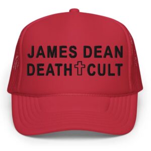 James Dean Death Cult Foam Trucker Hat Red