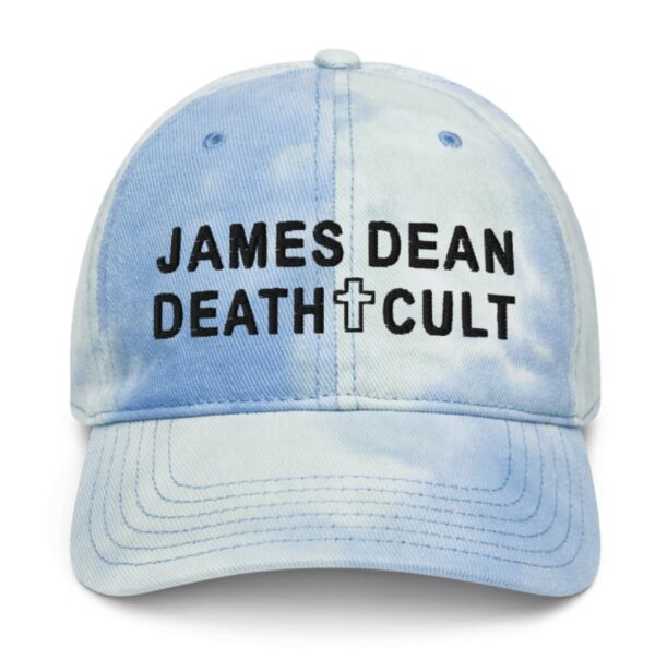 James Dean Death Cult Tie-Dye Hat Text Black