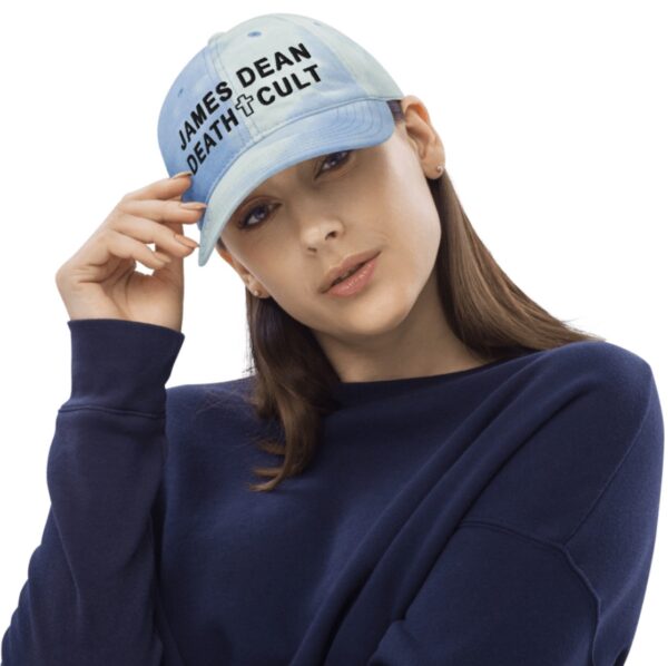 James Dean Death Cult Tie-Dye Hat Text Black women